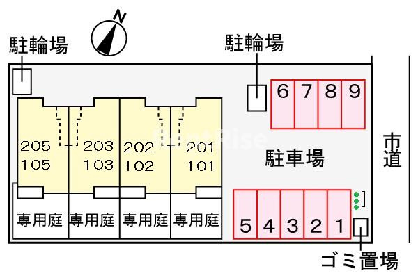 ベル　アンジュの区画図