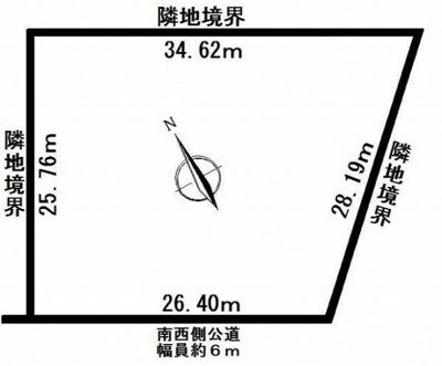 【区画図】 | 北見市端野町端野１６７番地中古住宅