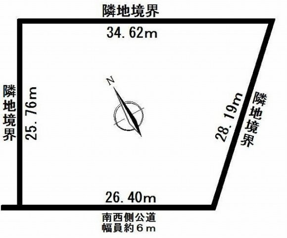 【区画図】 | 北見市端野町端野１６７番地中古住宅