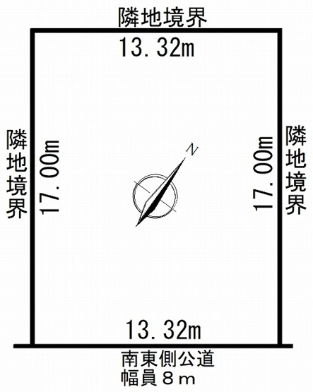【区画図】 | 北見市並木町546番地中古住宅