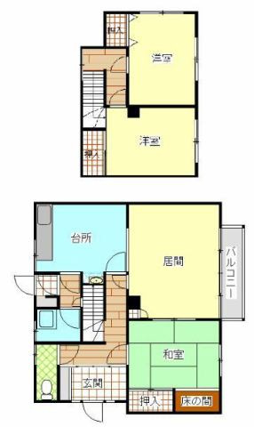 【間取り】 | 網走市錦町131中古住宅