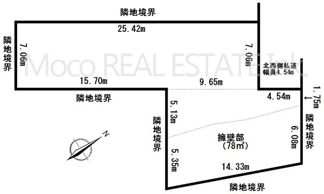 【土地図】 | 北見市三楽町200番土地