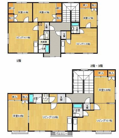 【間取り】 | 北見市寿町中古住宅・投資物件