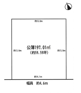 【土地図】 | 守山市川田町　売土地