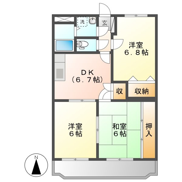 メモワールアイの間取り