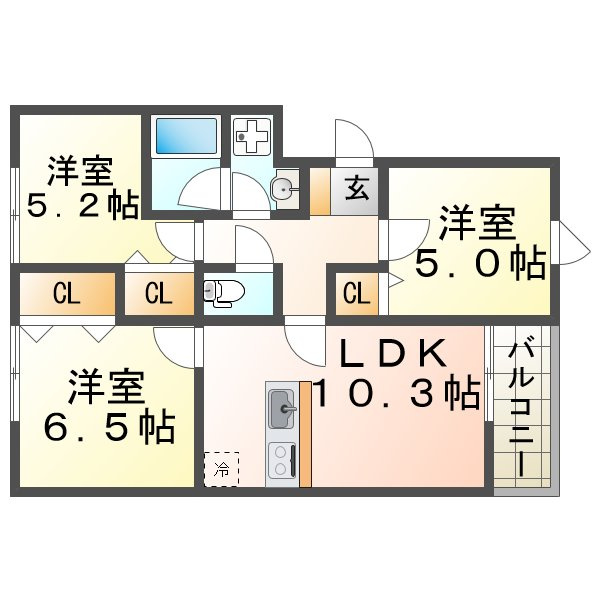 グルーブ五色山の間取り