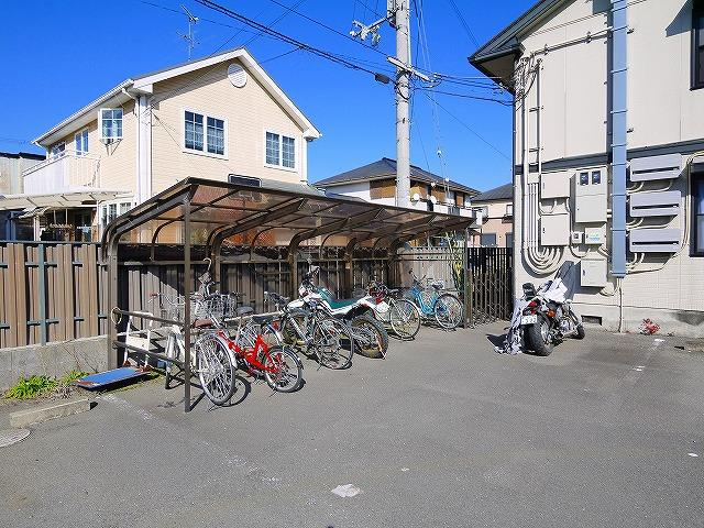 サンハイツ2号館のその他共用部分|駐輪場です