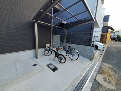 【駐車場】 | アムール　HARMONYⅠ | 敷地内に駐輪場があります。