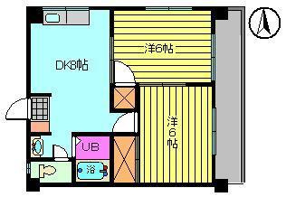 【間取り】 | ハイツ南松山