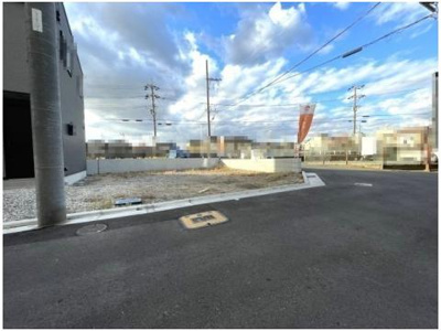【前面道路含む現地写真】 | ブーケタウン 大東市南津の辺町B号地 | 建築条件なし、お好きなハウスメーカーをお選びいただけます。