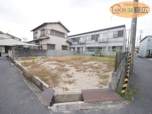 高砂市米田町米田　土地の外観|角地ですので、日当たり良好です。