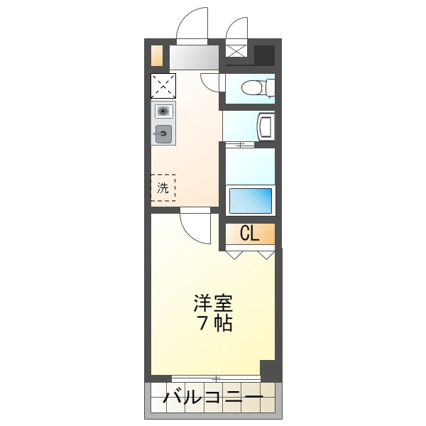 フルール須磨の間取り