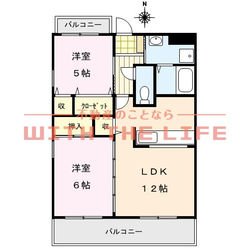 SUNDAY御井駅前【10,000円キャッシュバック対象物件】の間取り|間取り図です