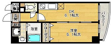 【間取り】 | エスタブレ南森町