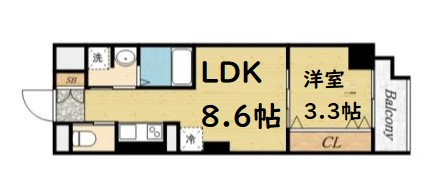 【間取り】 | トモ南堀江