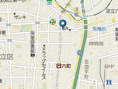 【地図】 | ユーストマ六町(ユーストマロクチョウ) 