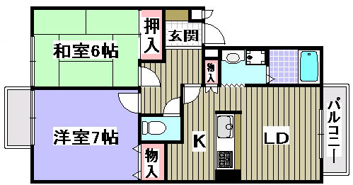 ハイツ尾井の間取り