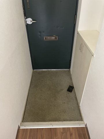 ハイツニシカワの玄関