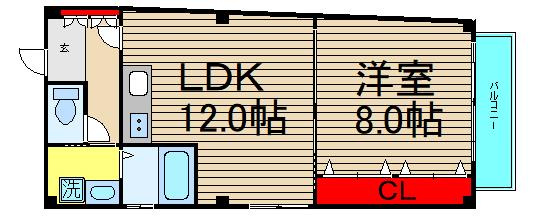 オーキッド靭公園の間取り