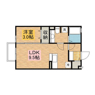 【間取り】 | エスポワール川田Ｂ