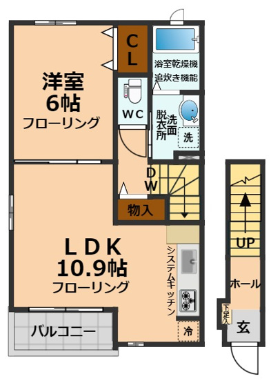 【間取り】 | クレール桜上水