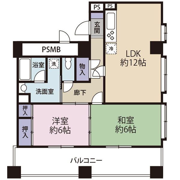 人気の2LDKの間取り★