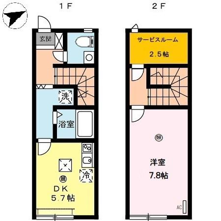 【間取り】 | ル・フィオーレ　B棟