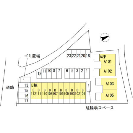 【区画図】 | ル・フィオーレ　B棟