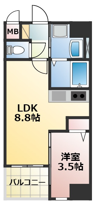 金鼎ビルkomeyaの間取り
