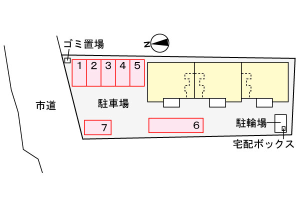 サンフェリーチェⅡの区画図