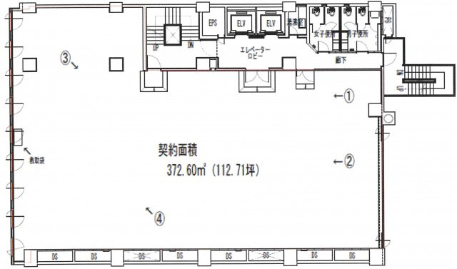 豊島区南池袋２丁目の事務所の間取り