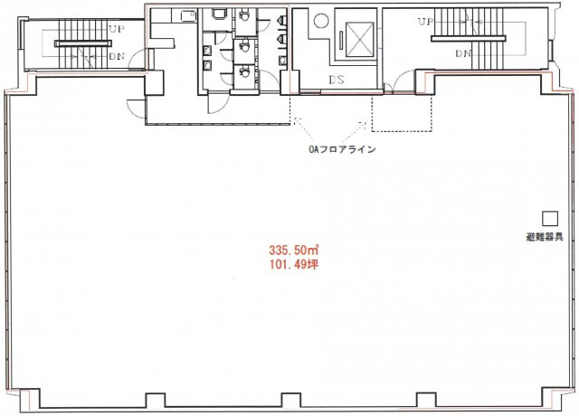 中央区日本橋３丁目の事務所の間取り