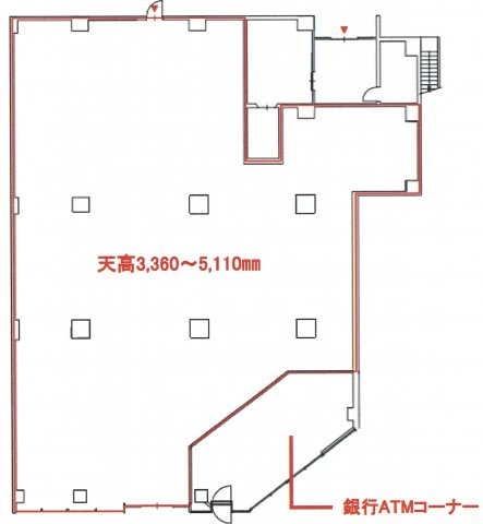 東久留米市本町１丁目の店舗一部の間取り