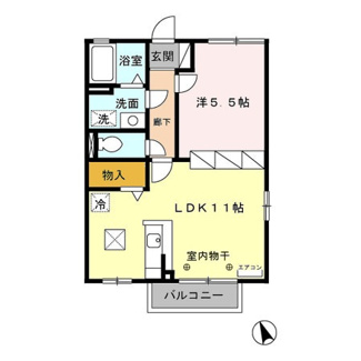 【間取り】 | エスポワール川田Ａ | エスポワール川田Ａ