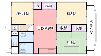 【間取り】 | パールハイツ竹若