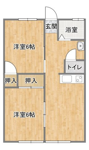 コーポあすなろの間取り