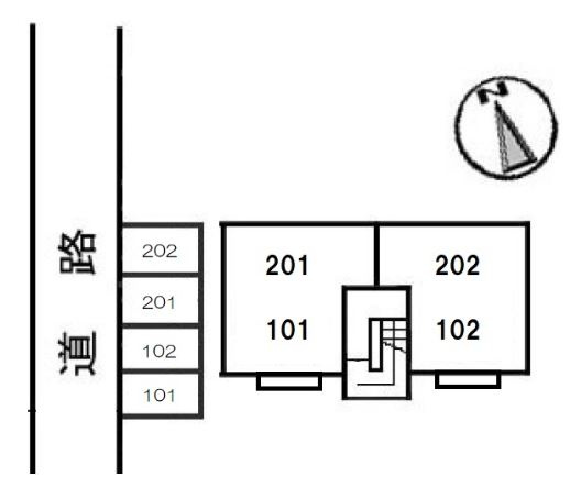 コーポROROの区画図