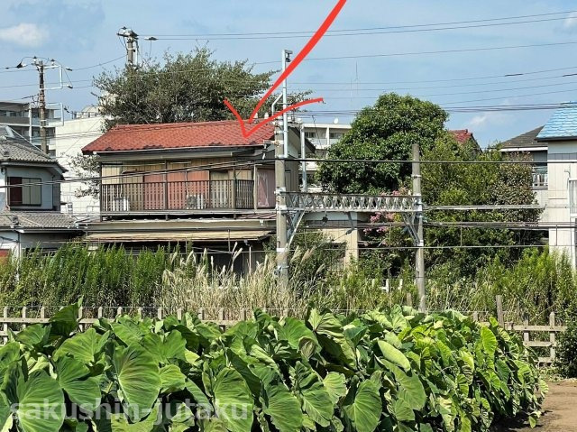 鷺沼２丁目　売地の外観|鷺沼2丁目　売地　古家あり　建築条件なし　地積は丁度いい４０．９坪　アパート用地としてもお薦め
