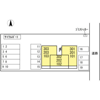 【区画図】 | ウエストヒルズ萩Ⅰ