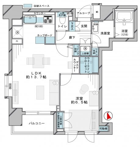 ダイアパレス麻布十番の間取り