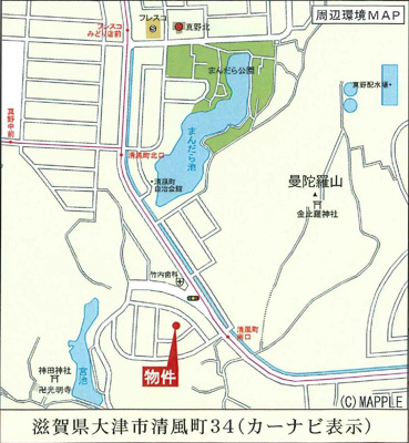 【地図】 | 大津市清風町34-12　新築戸建