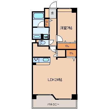 【間取り】 | グレンパーク梅田北