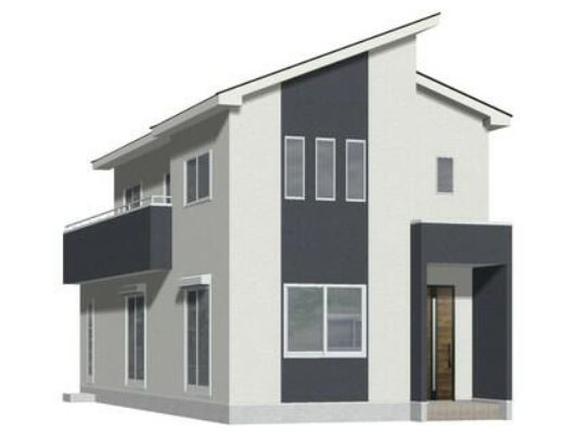 上里町七本木第3（全4棟）1号棟の外観パース|1号棟