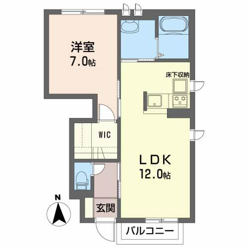 メゾンマスト下太田　Dの間取り
