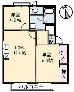 【間取り】 | フレグランス笹村Ｂ棟