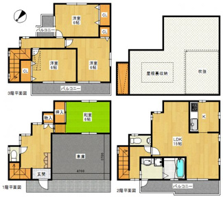 【間取り】 | 佐太東町２丁目戸建て
