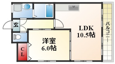 ハイツ中川の間取り
