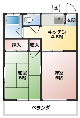あさひハイツの間取り