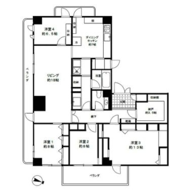 【間取り】 | ヒルトップ道灌山 | 137.00㎡4LDK【ヒルトップ道灌山】