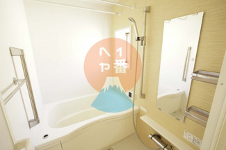 【浴室】 | ビューテラスハイムC | 嬉しい窓付き